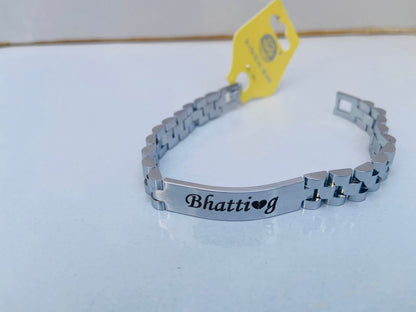 Engraved Name  Bracelet